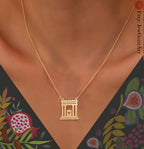 Beit HaMikdash Necklace Jerusalem Holy Temple Necklace Jewelry Designed Israeli Artist Jewish Necklace Jerusalem Art Gift Her Gift for Him