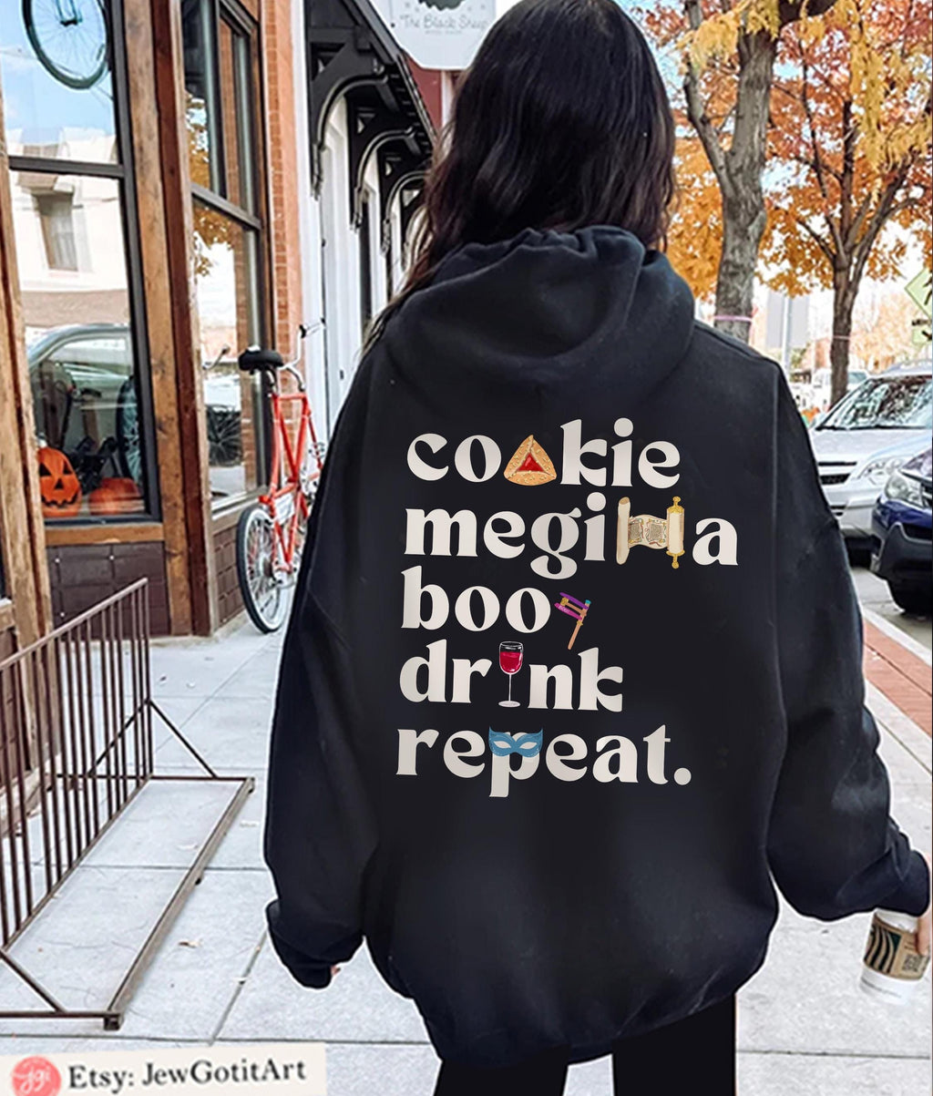 Purim T-Shirt Costume Hoodie Sweatshirt Shirt Israeli Artist Jewish Gift Israel Sweater Am Yisrael Chai Purim Costume Megillah Hamantaschen