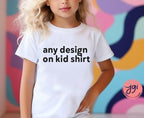 Any Design Kid T Shirt, kids, Birthday gift,  hebrew gift, jewish gift, little girl shirt, hanukkah, hanukkah gift, boy shirt, jewish shirt