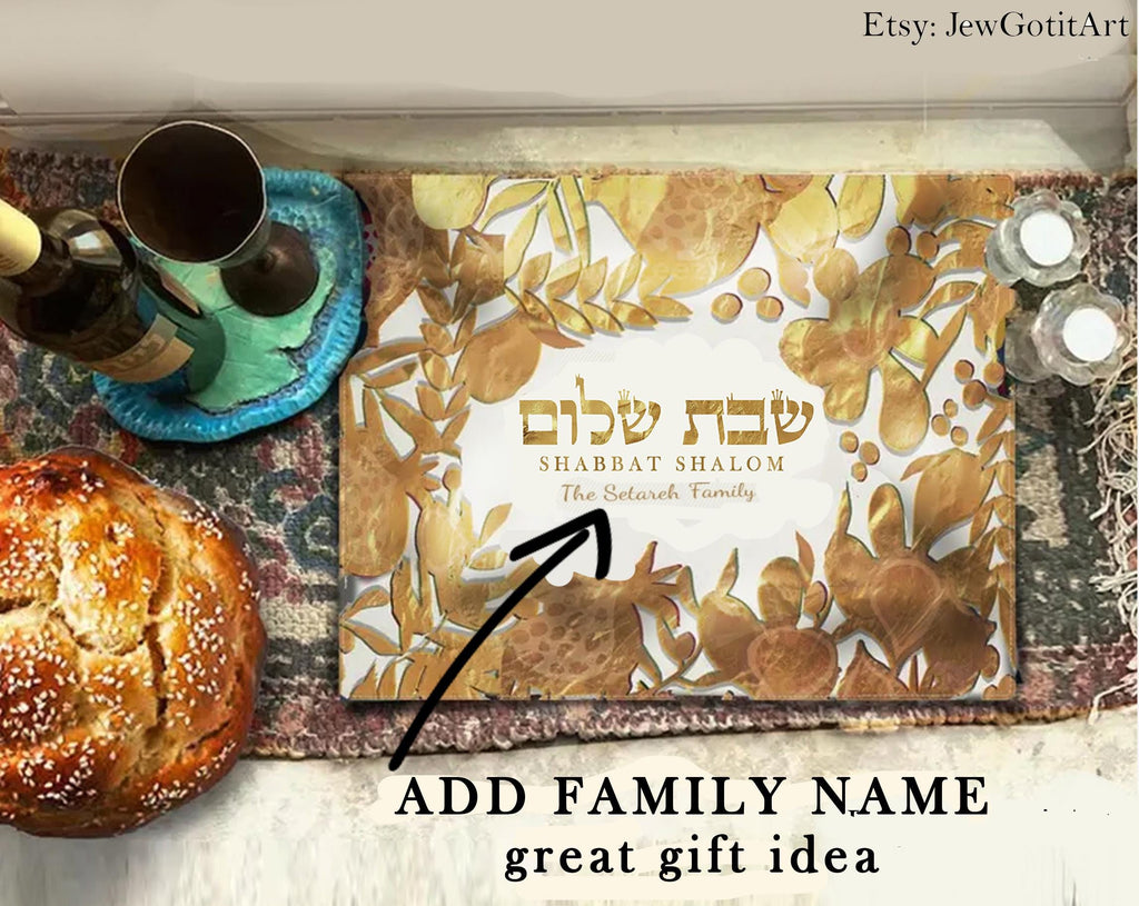 Personalized Shabbat Challah Cover Kalanit Red Poppy Flower Design Custom Jewish Gift Shabbat Shalom Israel Table Decor Judaica Jewish Gift