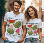 Watermelon Shirt Tel Aviv Market Am Yisrael Chai graphic tees tshirt jewish gift Israeli Artist Hashana Jewish Art Holiday Gifts Shana Tova