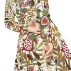 7 Species of Israel Print Dress: Rosh Hashanah Jewish Holiday Outfit