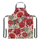 Israel Kalanit Flower Apron, kitchen jewish gifts israel art israeli, flowers gifts fruit art kitchen decor apron for women pattern Purim