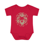 Am Yisrael Chai Lion Baby Onesie Infant Baby Rib Bodysuit, jewish gift, israel onesie, baby gift, lion onesie, one year old, lion shirt