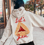 Hamantaschen Purim Hoodie Sweatshirt Shirt Let’s Jam Purim Costume Israeli Artist Jewish Holiday Gift Yisrael Chai Cookie Shirt Purim Gift