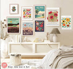 Kibbutz Be'eri Israel Wall Art Poster Print State Israel Jewish Israel art Jewish gift Hand drawn art Scenery Israel Gifts Israeli Artist