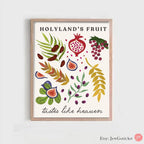 7 Species of Israel Wall Art Fruits Israel Holyland Am Yisrael Chai Jewish gift Israeli Artist Gift Jewish Gifts Art Poster Israel Art Gifts