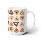 Hamantaschen Purim Cookie Mug Jewish gift Israel art Israeli artist coffee cup coffee mug tea Ceramic 11oz 15oz work gifts Jewish Holiday