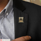 Beit HaMikdash Brooch or Necklace – Holy Temple Jewelry Gift | Israeli Artist Design | Jewish Man Suit Pin | Gift for Her or Him Jewish Gift