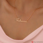 Custom Name Necklace English Hebrew Personalized Jewelry Israel Israeli Artist Customizable Necklace Jewish Gift Passover Gift Pesach Gifts