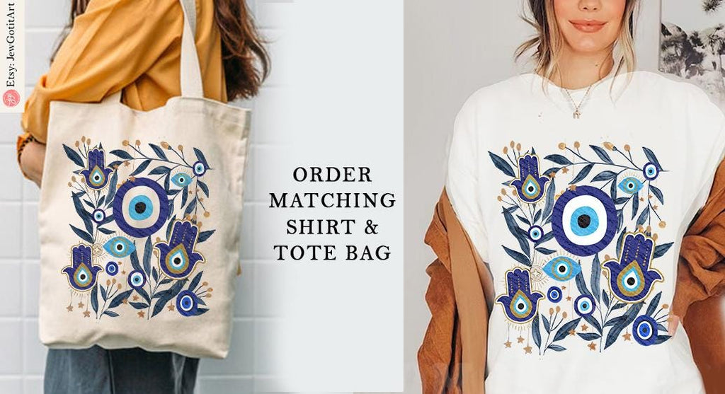 Evil Eye Hamsa Wall Art Print Hamsa Hand Am Yisrael Chai jewish gift Israeli Artist Rosh Hashanah Gift Jewish Gifts Art Poster Eyes Art