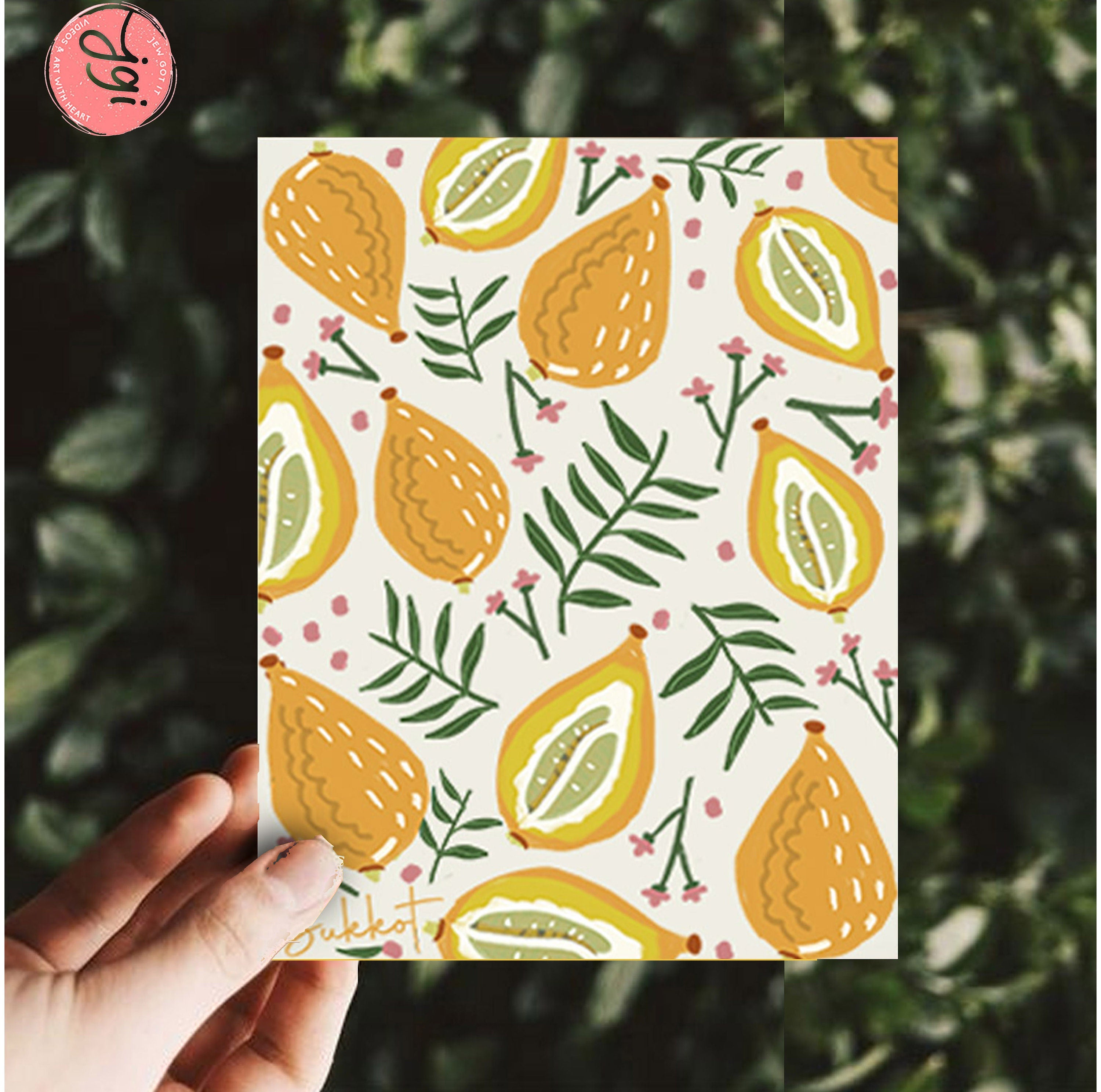 Happy Sukkot Greeting card, etrog, Graphic Card  | feast of tabernacles, Hand drawn, Jewish Holiday Greeting Card, Sukkah, card set