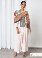 Jerusalem Scarf Kotel Western Wall Israel Head Headwrap Scarves fabric Hair Cover Covering Jewish Israeli Art Am Yisrael Chai Jewish Gifts