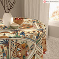 Passover Story Tablecloth, Table Runner Egyptian Hieroglyphs Matzah Cover Afikomen Set Seder Table Decor Egyptian Art Pesach Gifts Towel