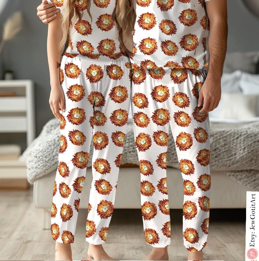 Hanukkah Latke Pajamas Family Matching Latkes Shirt for Women Men and Babies Jewish Gift for Chanukah Holiday Onesies Potato Pancake Shirt
