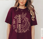 Lion Zion Am Yisrael Chai TShirt Judah shirt graphic tee vintage shirt, israel art jewgotitart jewish gift Israelite Israeli Pride Proud Jew