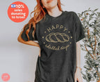Happy Challah Days Shirt Holiday Shirt Jewish Holiday Hanukkah Passover Rosh Hashanah Israel art Israelite gifts gift Unisex Cotton Tee
