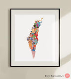 Miracles At Midnight in Israel Wall Art Israeli Artist Jewish Art Wall Poster Israelite Shema Yisrael Am Yisrael Chai Family