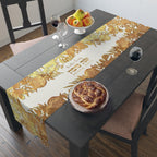Personalized Rosh Hashanah Table Runner Jewish Art Israel Gift Rosh Hashana table Decoration Customized Holiday Decor Gold Jewish gifts