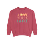 Hanukkah Sweater, I love you a latke, personalized gift, custom gift, Jewish Holiday, gift, Unisex Sweatshirt, jewish art, sweatshirt