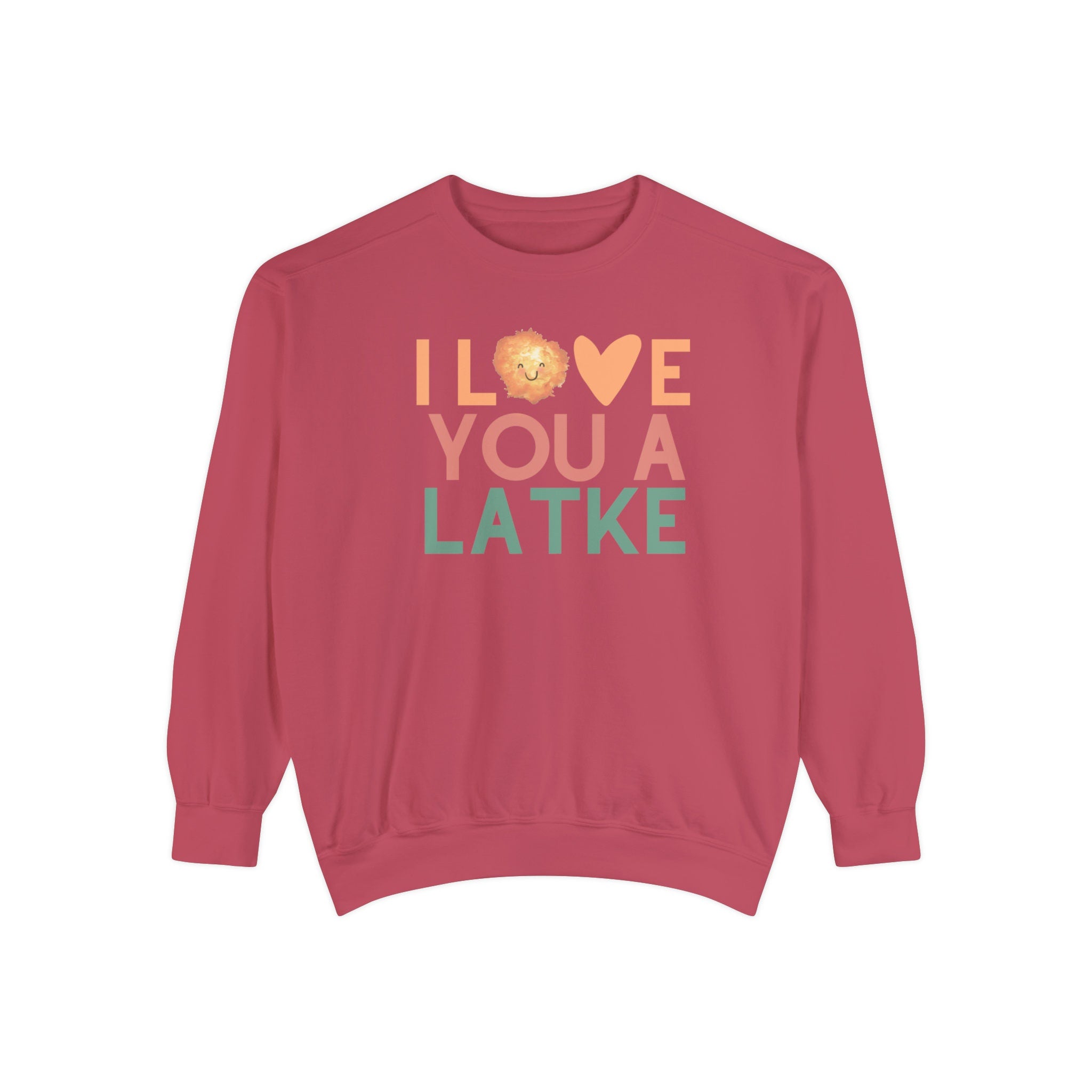 Hanukkah Sweater, I love you a latke, personalized gift, custom gift, Jewish Holiday, gift, Unisex Sweatshirt, jewish art, sweatshirt