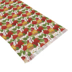 Apple & Honey Scarf Rosh Hashanah Headwrap Floral Fabric Hair Covering Jewish Women’s Accessories Israeli Artist Design Am Yisrael Chai