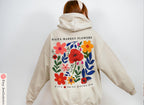 Flower Market Haifa Israel Hoodie Long sleeve T-shirt & Sweater Floral Art Sweatshirt Jewish Gift Kalanit Flower Shirt Israeli Artist Shirt
