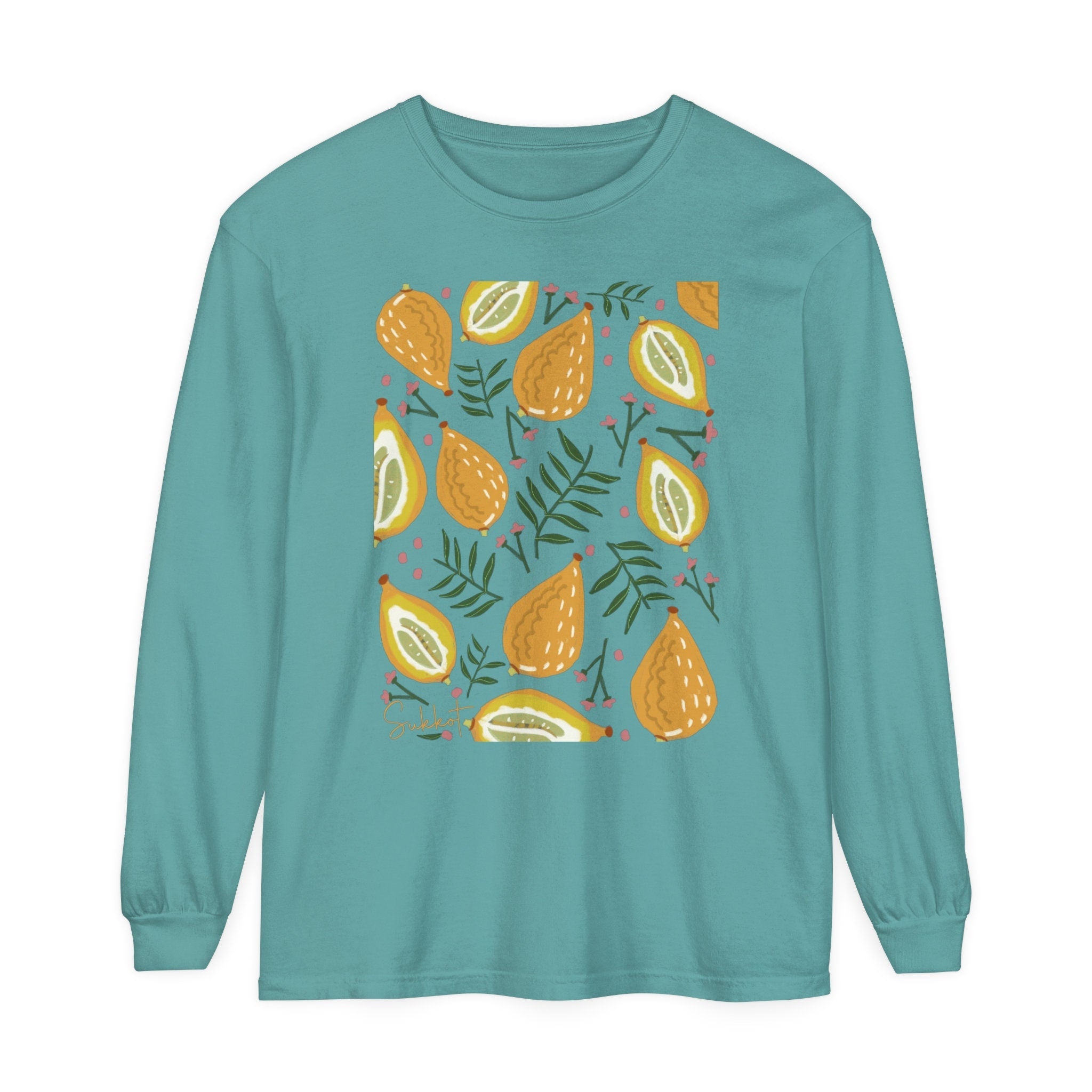 Sukkot Etrog TShirt Fruits of Israel, Sukkah, fruit, feast of tabernacles, jewish gift, Israel, Design Graphic Shirt, Gift for her, shirt