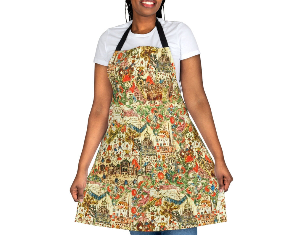 Purim Megillah Apron kitchen gifts israel art Mishloach Manot gifts kitchen decoration costume apron women pattern Israeli Artist Judaica