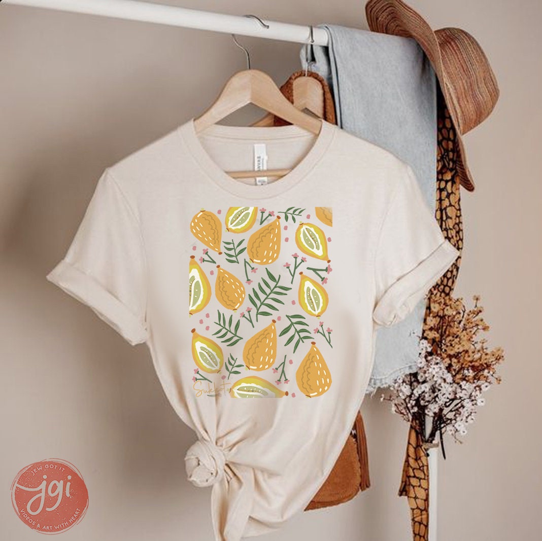 Sukkot Etrog TShirt Fruits of Israel, Sukkah, fruit, feast of tabernacles, jewish gift, Israel, Design Graphic Shirt, Gift for her, shirt