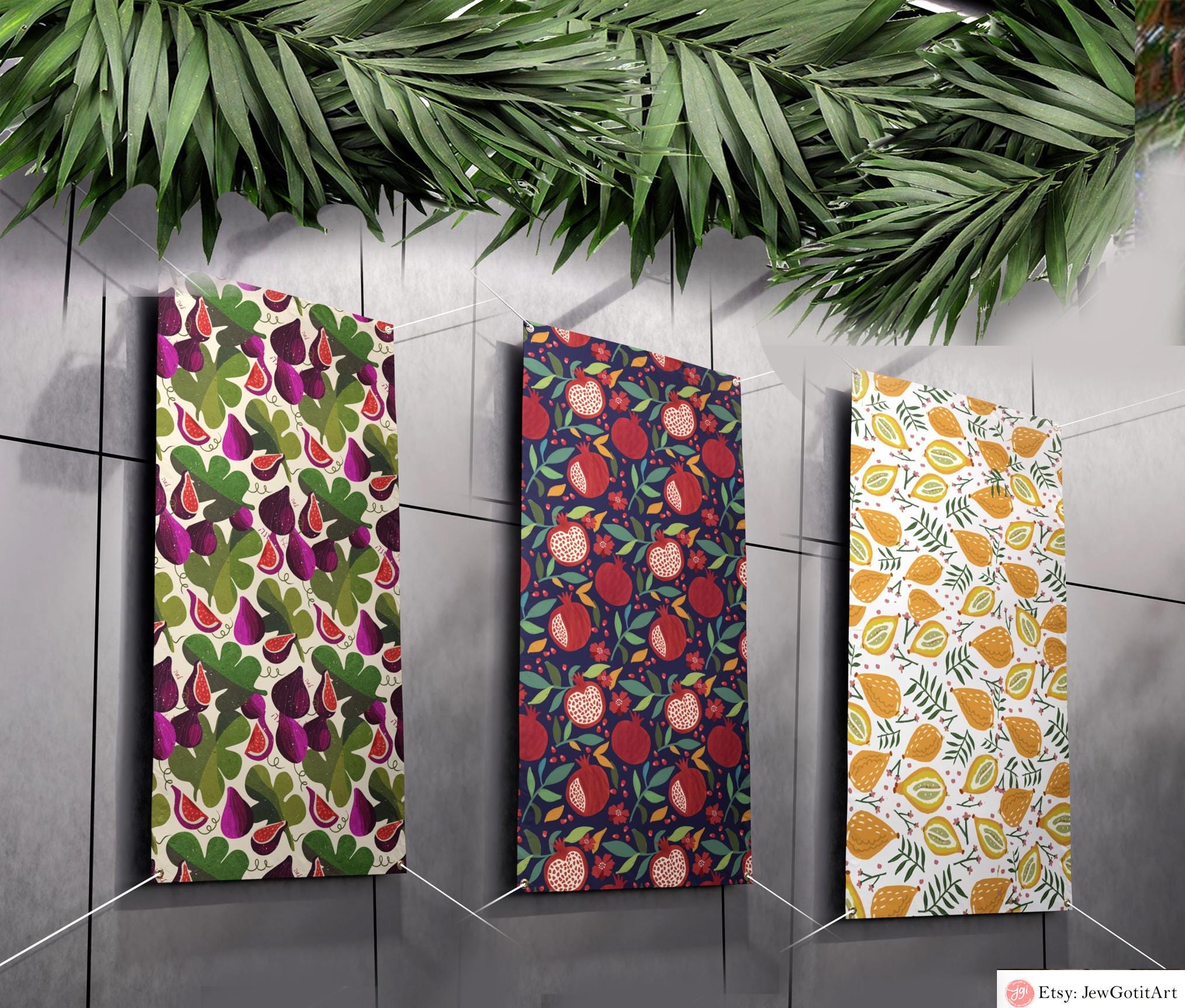 Sukkot Decoration Personalized Wall Art Israel Sukkah Decoration Sukkah Poster Banner Jewish gift Etrog Lulav Jerusalem Am Yisrael Chai