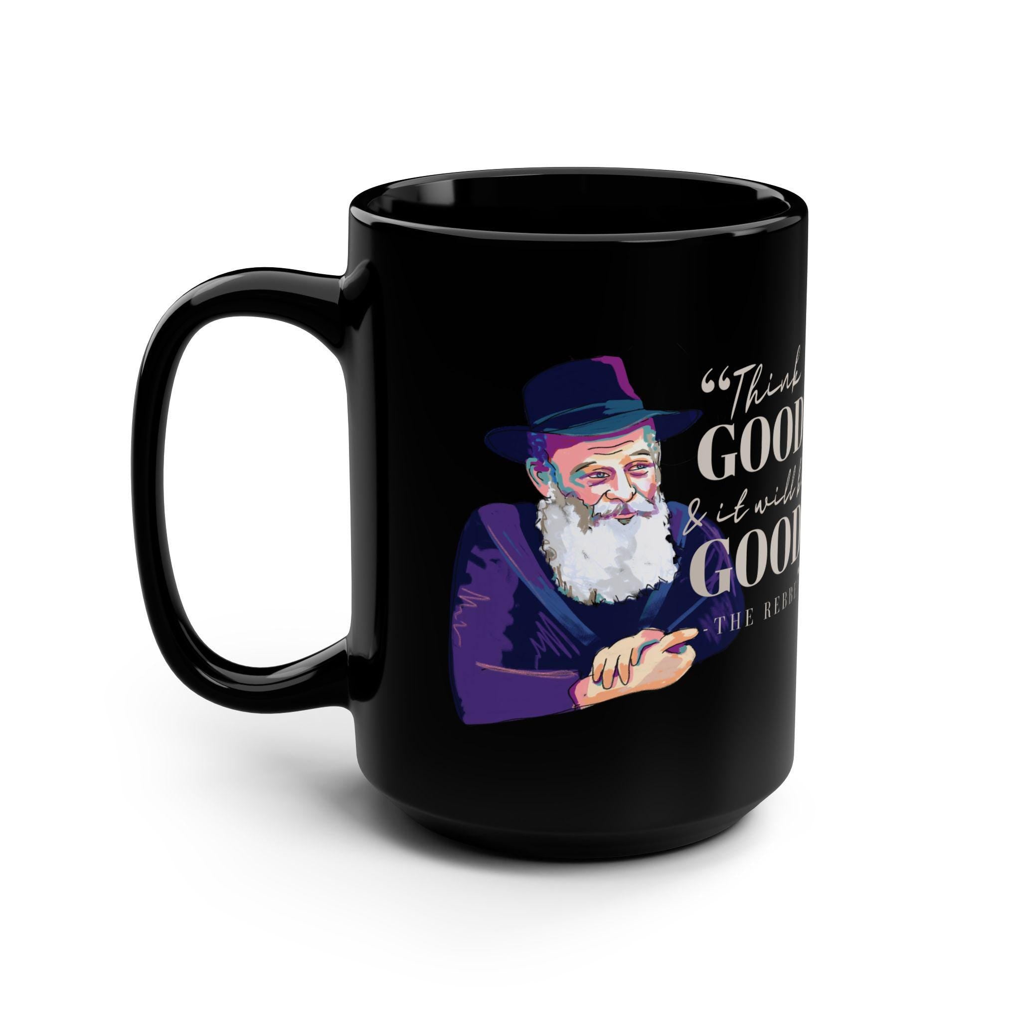 Chabad 770 Rebbe Mug 11oz 15oz Rabbi Gifts Am Yisrael Chai jewish art coffee Ceramic Mug Israel Jewish gift Hanukkah Gift Israeli Art