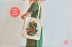 Hamsa tote bag, cotton bag, israel, Chamsa everyday bag, shopping bag, jewish gifts, Gift for her Israel art flower Art Jewish art Drawing