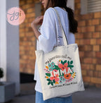 Personalized Imma Mothers Day Tote Bag Design Israeli Artist Israel Art Jewish Flowers Gifts Canvas cotton art Mom gift Mother Grandma