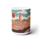Jerusalem Mug, art drawing, tea cup, coffee cup, Ceramic Mug 11oz, work mug, morning mug, Israel, Jewish gift, coffee mug, Jerusalem, gift