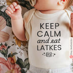 Keep Calm Eat Latkes Hanukkah Hoodie Sweatshirt unisex Shirt woman man shirt gift, Israel Design Jewish Chanukah Israeli Artist Holiday