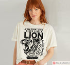 Israel Lion Shirt Am Yisrael Chai T-Shirt A Nation Who Rises Like a Lion Jewish Pride Shirt Hebrew Shirt Pro Israel Gift IDF Support Tee