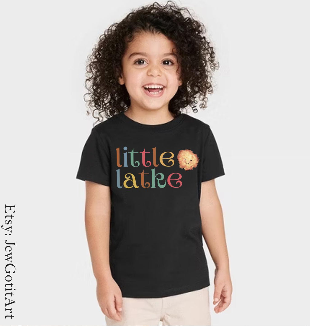 Little Latke Hanukkah Kids Shirt, Heavy Cotton Tee, Birthday gift jewish gift, little girl shirt, hanukkah, hanukkah gift, boy, jewish shirt