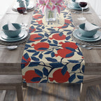 Personalized Shabbat Shalom Table Runner, Jewish gift shabbos, Pomegranate, fruit flowers, jewish gift israel art, customized gifts שבת שלום