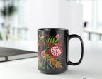 7 Fruits of Israel Black Mug 7 Species of Israel Mug, tea cup coffee Ceramic Mug 11oz 15oz work mug morning mug Jewish gift israeli Artist