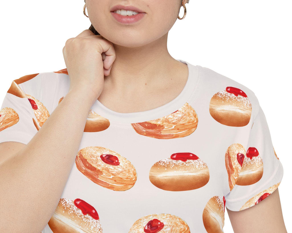 Hanukkah Donut Pajamas Family Matching Jelly Donut Shirt for Women Kid Men, and Babies Jewish Gift for Chanukah Holiday Onesies Donut Shirt