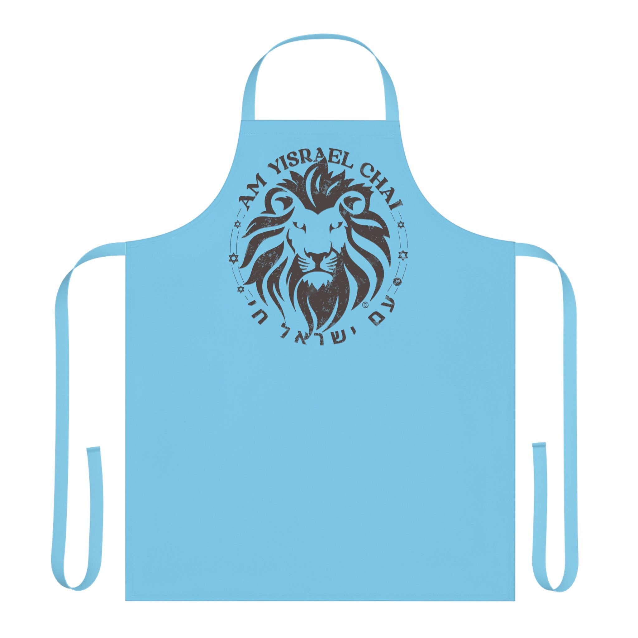 Am Yisrael Chai Apron, Lion Zion Lion Judah kitchen, jewish gifts, israel art, israeli, hanukkah, hanukkah gifts, cooking, kitchen decor