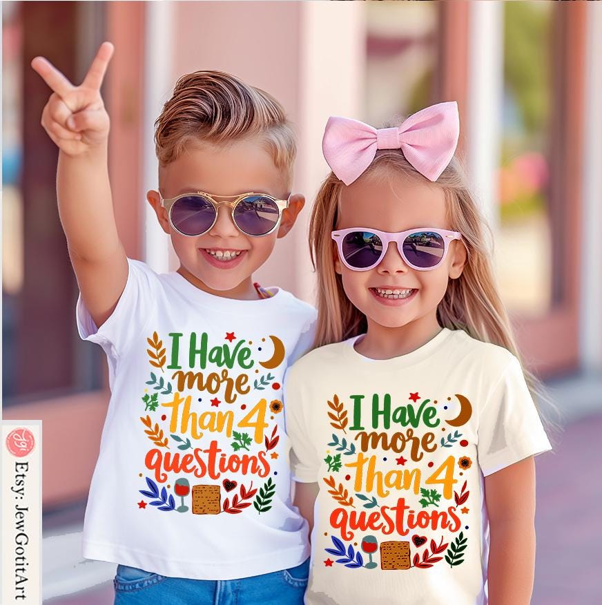 I Have More Than 4 Questions Passover Shirt | Funny Jewish Seder Tee Matzah & Wine Lover Shirt | Boho Passover Apparel Perfect Passover Gift