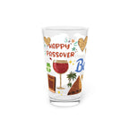 Passover Pint Glass 16oz Kids Gift Adult Jewish Holiday Drinkware Seder Table Decor Pesach Beer Mug Matzah Judaica Kitchen Gift Israel Art