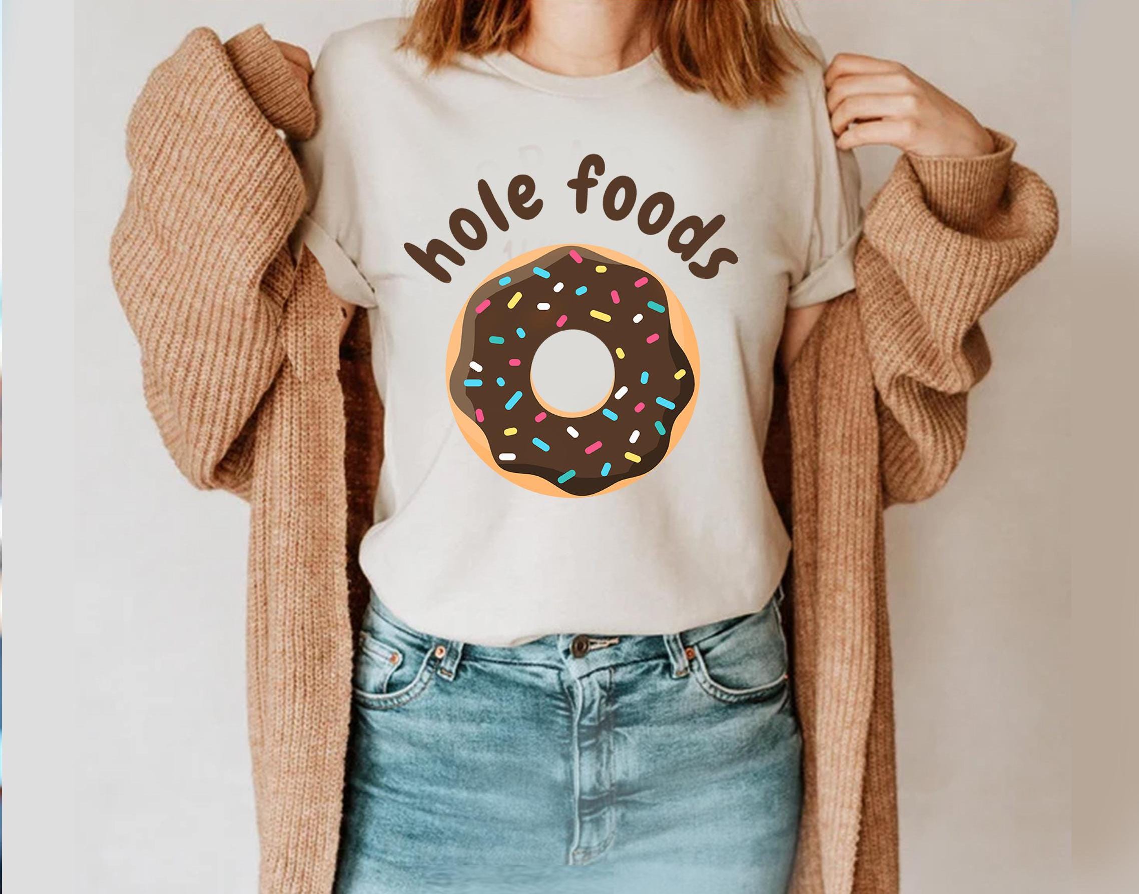Donut Shirt hole foods Sweatshirt unisex Pink Donut Shirt woman man shirt gift, Israel Art Jewish Shirt Hanukkah Israeli Artist Holiday