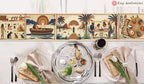 Passover Story Towel Table Runner Egyptian Hieroglyphs Matzah Cover Afikomen Set Seder Table Decor with Ancient Egyptian Art Pesach Gifts
