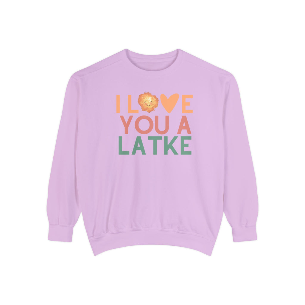 Hanukkah Sweater, I love you a latke, personalized gift, custom gift, Jewish Holiday, gift, Unisex Sweatshirt, jewish art, sweatshirt