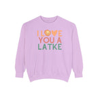 Hanukkah Sweater, I love you a latke, personalized gift, custom gift, Jewish Holiday, gift, Unisex Sweatshirt, jewish art, sweatshirt