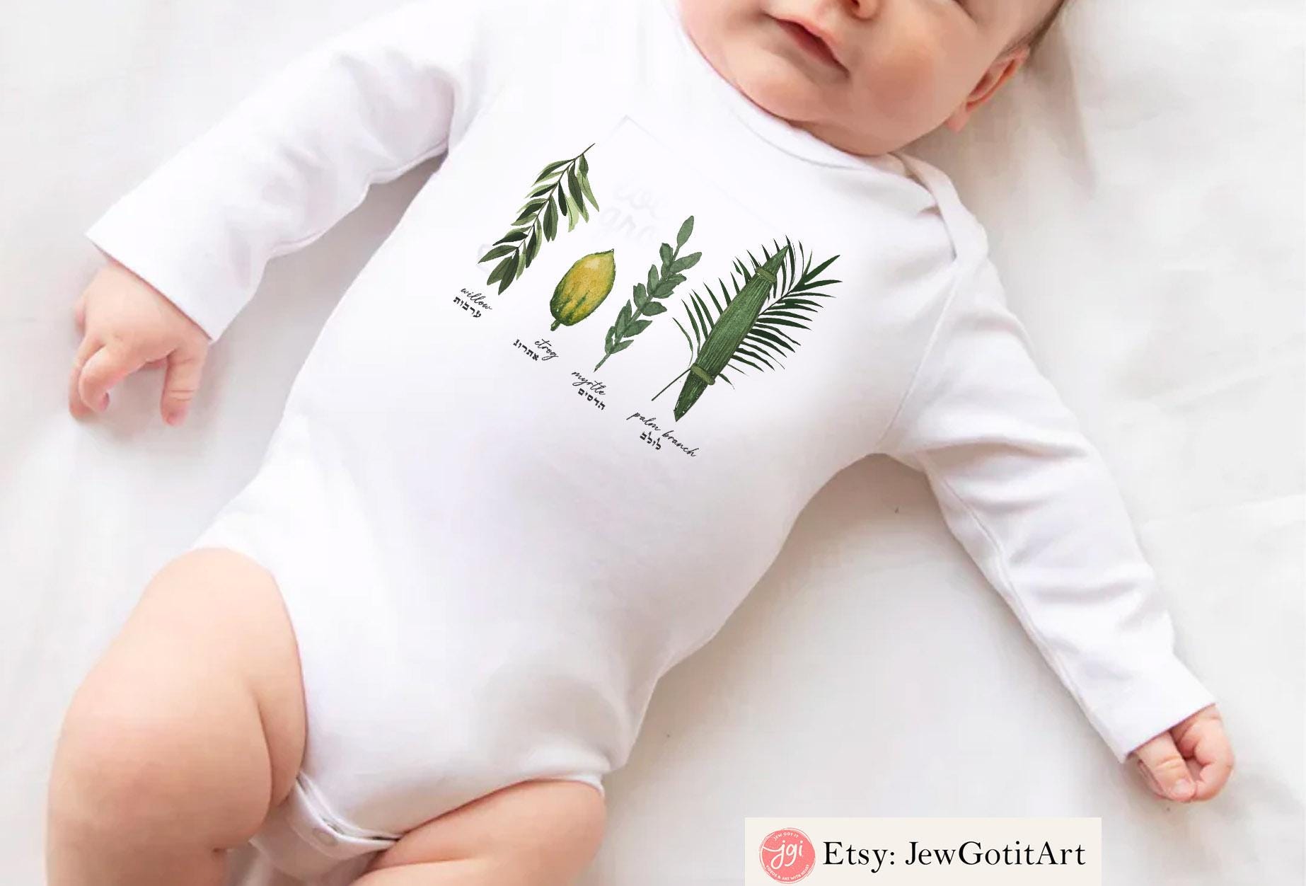 Lulav Etrog Sukkot Shirt Kid 4 Species Israeli Artist tshirt Sweatshirt Sukkah Feast of Tabernacle Decoration gift Jewish Holiday