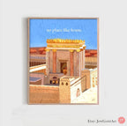 Holy Temple Jerusalem Wall Art Beit Hamikdash Holyland Am Yisrael Chai Jewish Gift Israeli Artist Gift Jewish Gifts Art Poster Israel Art